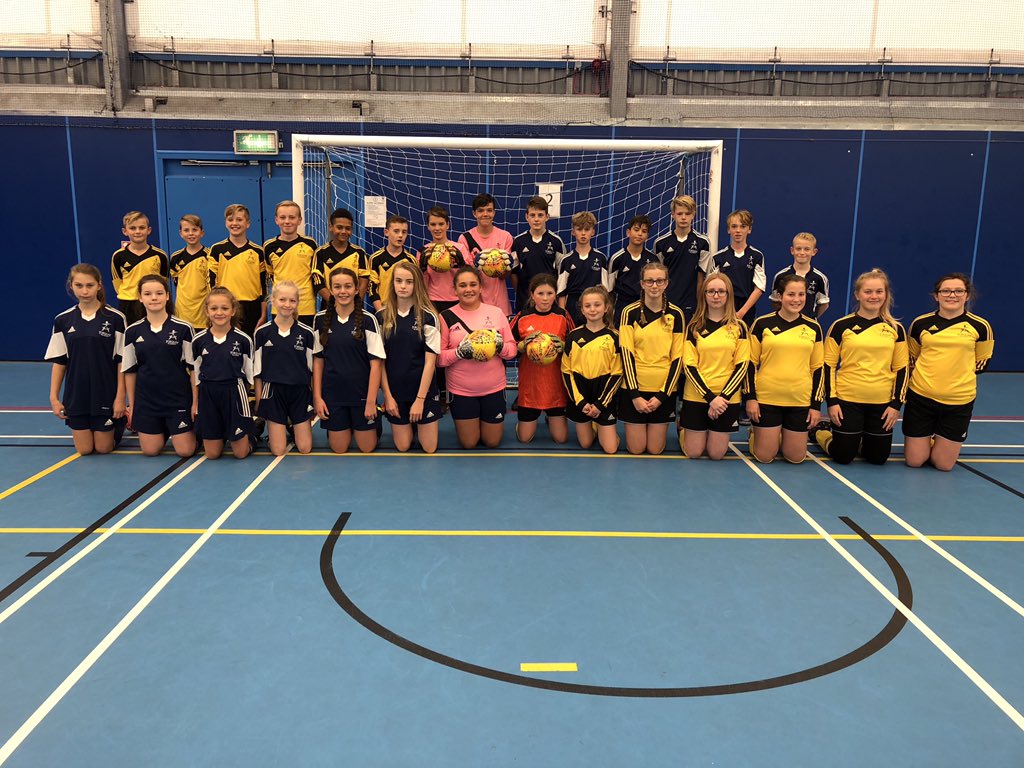 ChrisHogg9's tweet photo. Very proud today of all our @TeamTA_Sport boys and girls competing in the school regional Futsal finals. 2 x boys teams, 2 x girls teams, Girls win their group and advance😁👍🏽 Both boy teams unbeaten til we met in the final, yr8 bt yr7 team to go through👌🏽😁 #teamTA #TAtakeover https://t.co/IgPiQZnqGu