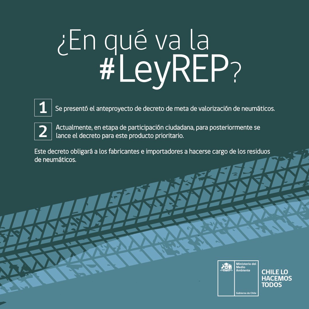 ¡Tu opinión es clave! Participa en la consulta ciudadana del anteproyecto de la #LeyREP. La #EconomíaCircular es el siguiente paso en Chile: goo.gl/SRwoYR #ParticipaciónCiudadana