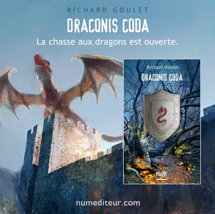 NUM_Editeur's tweet image. Nouveau : Draconis Coda, un roman de #fantasy de Richard Goulet. En savoir plus: numediteur.com/draconis #Conte #livres #MedievalRomance #medieval