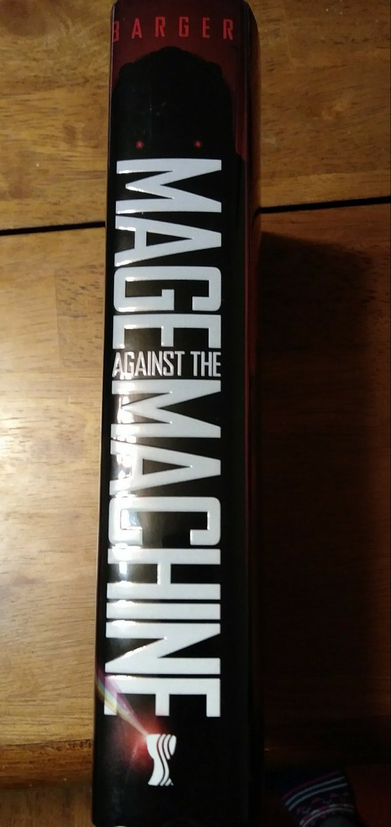 ThereWillBStars's tweet photo. My beautiful copy of my brother's book #MageAgainstTheMachine It feels so incredible to have this gorgeous hardcover in my hands. So proud of you @ShaunBarger!!! And the cover art by @markomanev is still blowing my mind. https://t.co/jyLkyYI1HL
