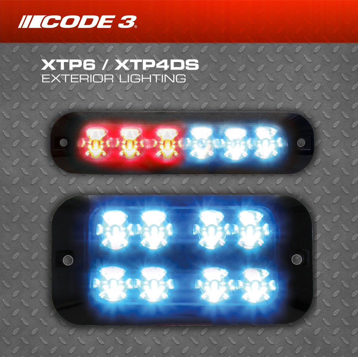 Code3Inc's tweet image. Compact yet powerful, these exterior warning lights deliver a bright, controllable signal and can be placed anywhere on the exterior of the vehicle. The XTP Series come in a variety of colors, flash patterns and sizes suitable for any vehicle application.