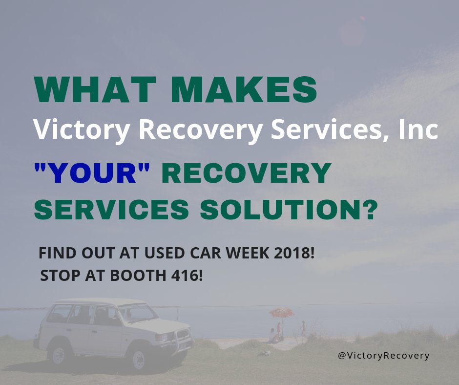 Make sure to visit Booth 416 at #UsedCar Week 2018! Discover all VRS has to offer &amp; be entered to win a prize for stopping by our booth.