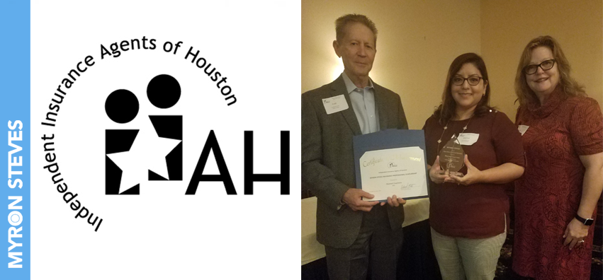 MyronSteves's tweet photo. Fred Steves and Anna Kizer presented the Myron Steves sponsored scholarship for IIAH members to this year's winner, Marisol Guerrero of Marsh Wortham. Marisol receives $1500 toward continuing her insurance education. #scholarship #continuingeducation #award #IIAH #Wortham #Marsh https://t.co/iEWde7T4PT