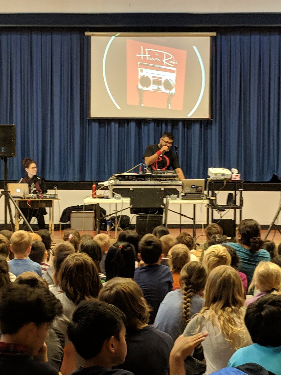 So excited to have #ruploops join us for a very cool, very musical presentation! #westvaned
