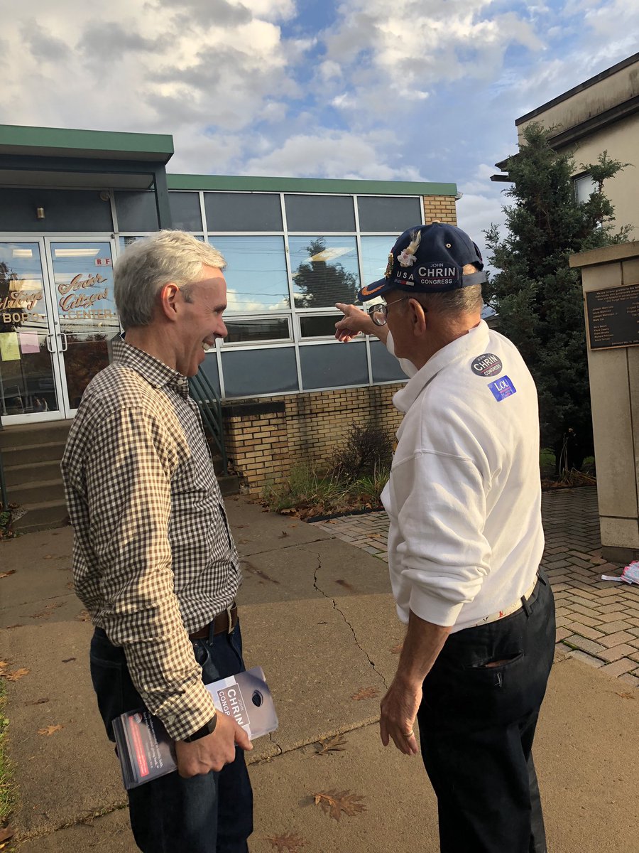 Vote John Chrin For Congress! Ran into some friendly faces in Old Forge! #PA8 #JohnChrinForCongress #LackawannaCountyPA