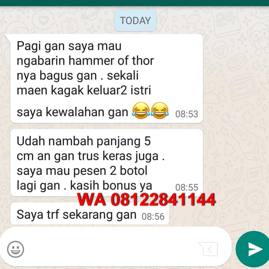 TokoDewasa2's tweet photo. yang ASLI ada di SINI

⚜️ HAMMER OF THOR ⚜️

✅ membangkitkan gairah libido
✅ tahan lama berulang-ulang
✅ tegang, kuat, keras saat ereksi
✅ penis besar panjang secara alami

penis KUAT, sex pun NIKMAT

ORDER
📱 08122841144 (WA)
🐦 @TokoDewasa2
🌐 https://t.co/w7vW5wgdML https://t.co/dHhkg4AGiw