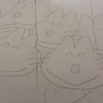 新発見!？11ぴきのねこ、隣り合う時はヒゲを共有してる説!