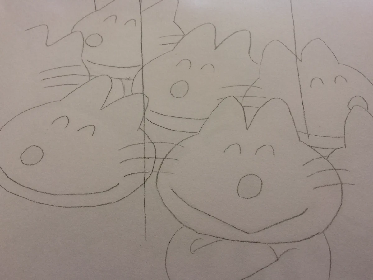 新発見！？11ぴきのねこ、隣り合う時はヒゲを共有してる説ｗｗｗ