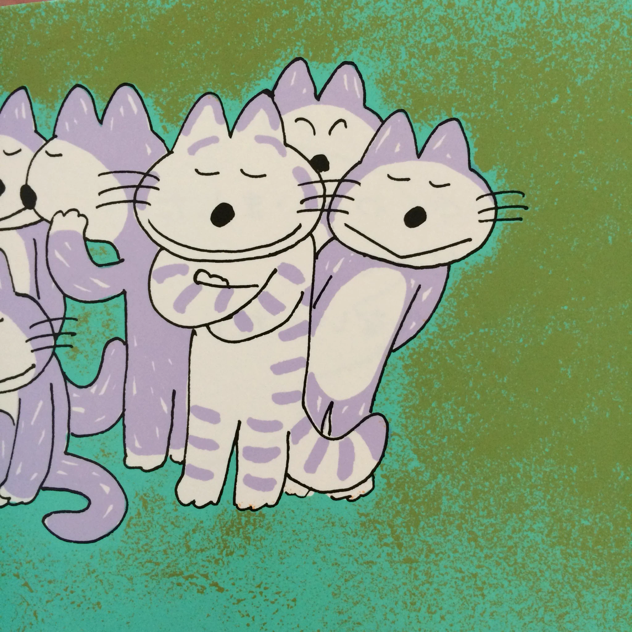 新発見！？11ぴきのねこ、隣り合う時はヒゲを共有してる説ｗｗｗ