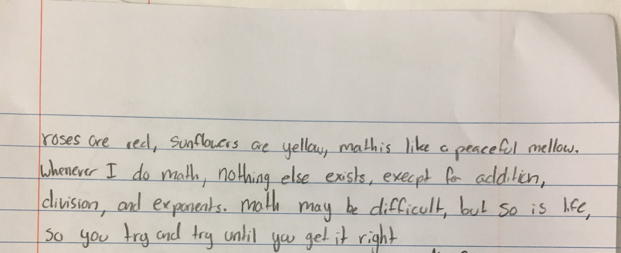 تويتر Siddhi Desai على تويتر Had A Quick Math Poem Contest In Class Today Just Given 10 Mins To Come Up With A Unique And Positive Poem About Math Love How