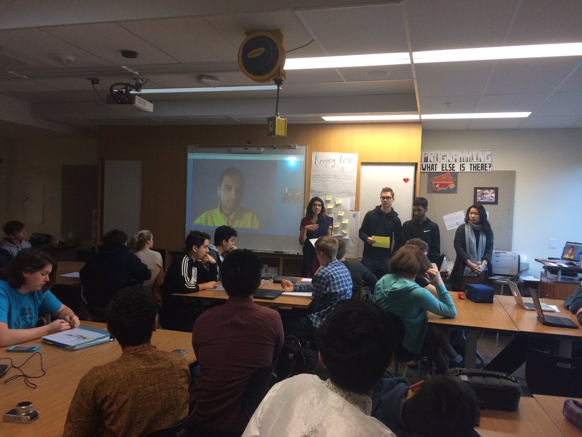 STEMstartups's tweet photo. Naitik from @nextbillionorg tells #STEMstartups students there are no prerequisites for becoming an entrepreneur. You just need to find a problem that you care about. Thanks to Naitik for joining us and to the student team facilitating the interview! https://t.co/UCjpclxaIO