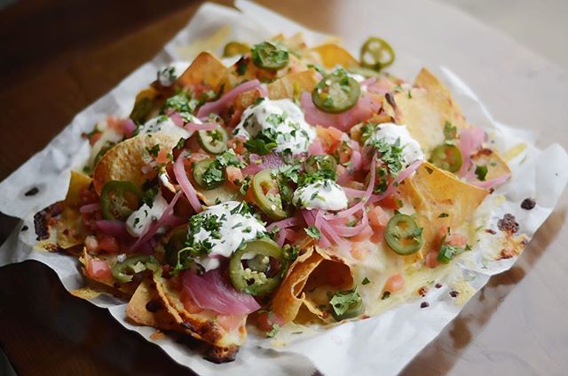 ColterBay's tweet image. Happy National Nacho Day! Kick back for happy hour or share a plate tonight. Two Off Tuesday means you get two dollars off any draft beer, wine, cocktail or appetizer. Guilt free nachos today, it’s a holiday!