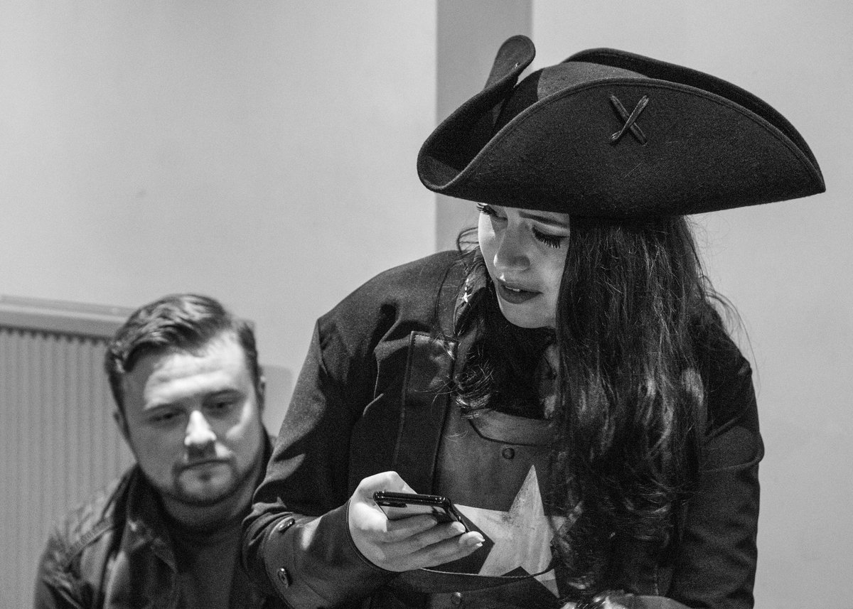 stoonami's tweet photo. Uploaded a selection of candid, behind the scenes black and white photos to my Insta of the cosplay team getting ready at #BGSConcert this past weekend. Here are a few highlights. Good eggs, all of 'em! https://t.co/AE3rW9nbra