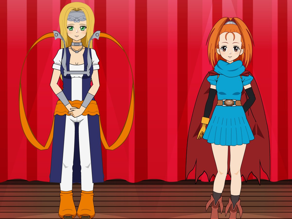 黒鹿 くろか ドラクエ からバーバラ の女性陣二人は結構すき けいおん着せ替え2 みんなの着せ替え