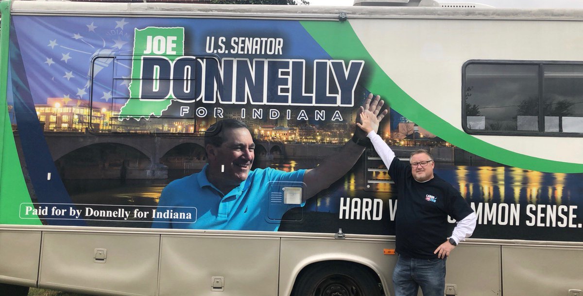 INAFLCIO's tweet photo. 30 minutes until the polls close. Plenty of tine to get in line and vote. @INAFLCIO President @BVoorhies1 is urging all union members to vote & help push @JoeforIndiana onto victory tonight! #Labor2018 https://t.co/N9iiNvDJnP