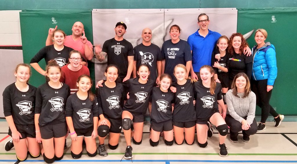 Lots of fun, laughs, and constant trash taking when the <a href="/StTheresaShark/">St.Theresa, London</a> girls volleyball team played their parents! Parents won in 5! <a href="/LDCSBSchools/">LDCSBSchools</a> #family