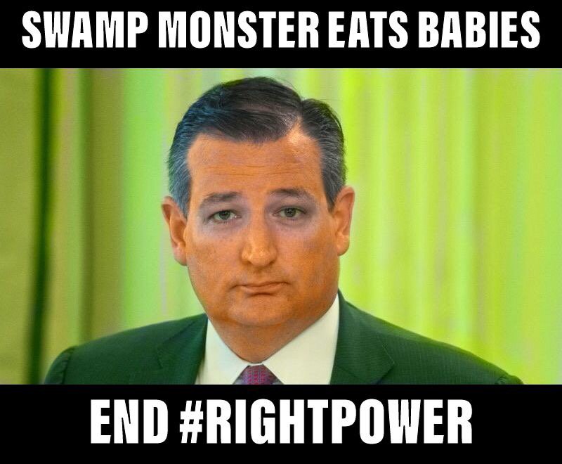 100DaysAction's tweet photo. Texas, you can do better than Ted! Save America and #VoteToday! 
Corrupt power counts on your silence.
End #RightPower! https://t.co/ycWGlSj08Y