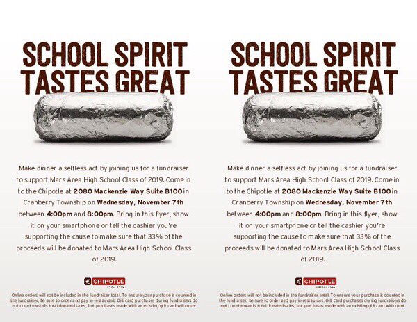 MrsFlowersFCS's tweet photo. Don’t forget!  Senior fundraiser tomorrow!  Make sure you show this picture and send to all of your friends!  Every dollar helps! #Prom2019 https://t.co/ZofaiVemqb