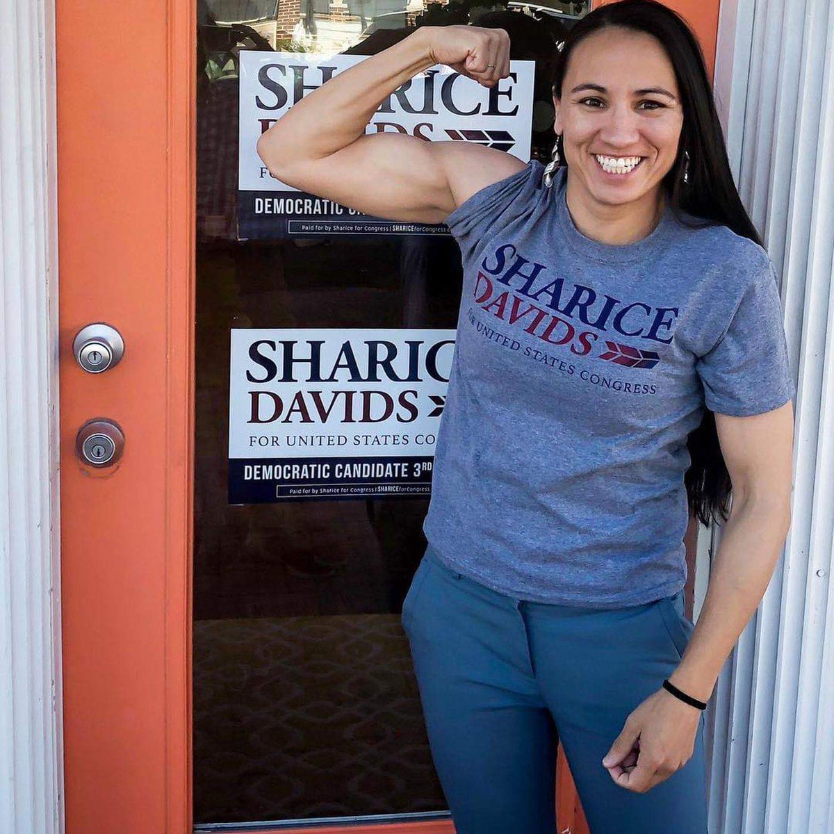 dtchamberlain's tweet image. Can @sharicedavids represent Oklahoma too? #NativeElectionNight #NativeVote18 #nativerepresentation
