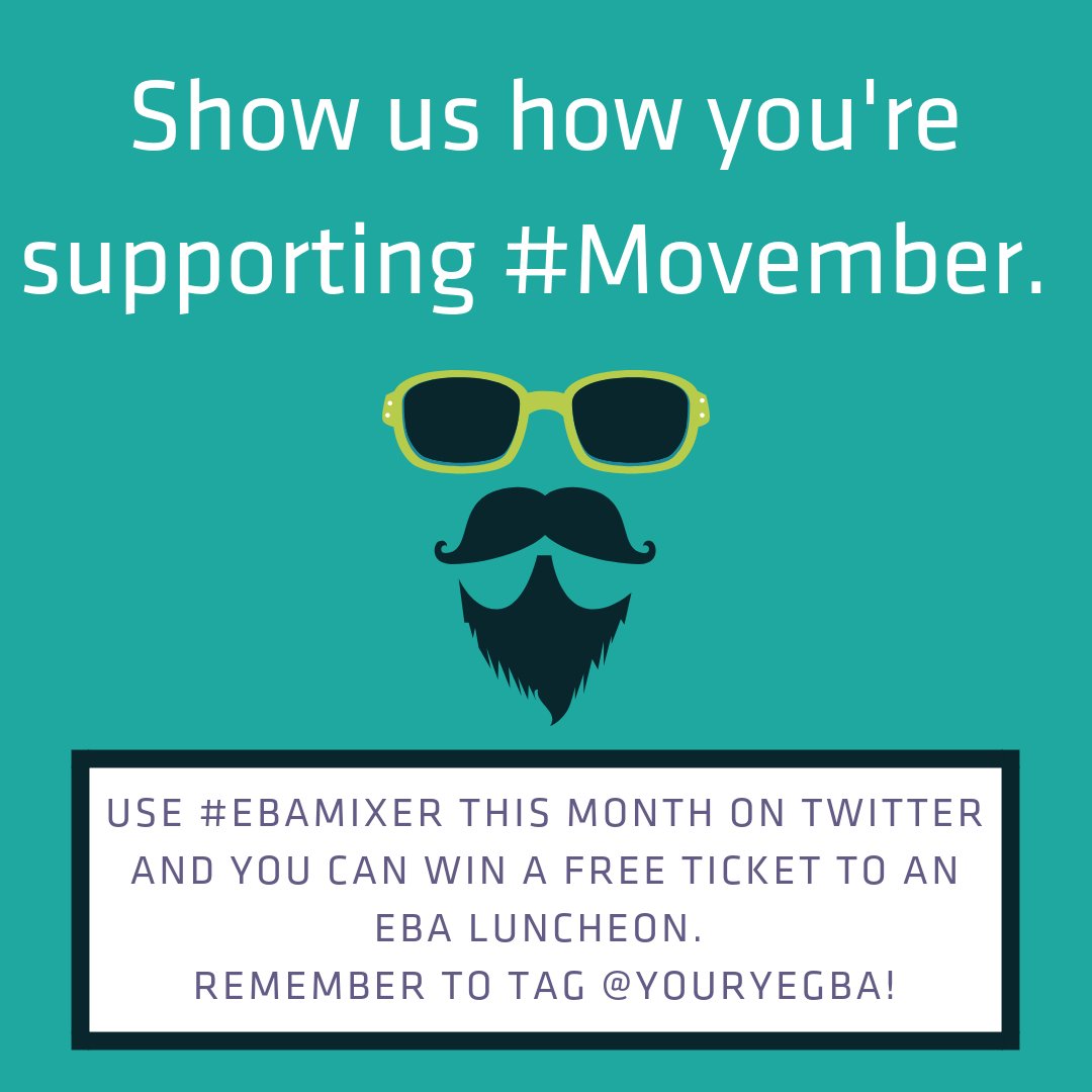 yourYEGBA's tweet image. Small business in #yeg can win a free #EBAluncheon ticket just by showing us how you're making #Movember a priority this month. See you at the special Movember #EBAmixer on Nov 28 @CentralSH in memory of @EdmontonOilers' #Rossco.