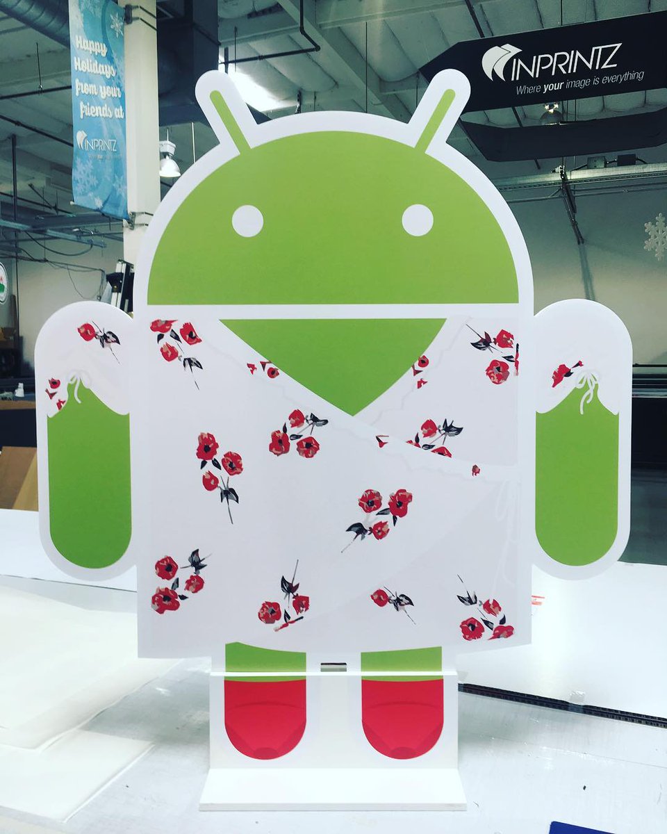 Cute freestanding #android for #wunderspokemarketing #google #cutouts #branding #marketing #advertising #corporategraphics #retailgraphics #tradeshowgraphics #teaminprintz