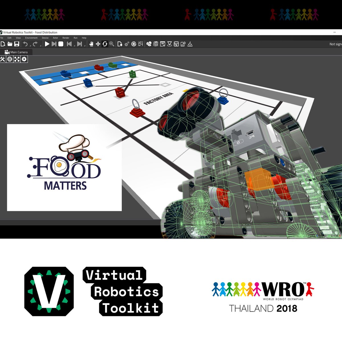 cogmation's tweet image. See you in Chang Mai Thailand from November 16-18, 2018!
--
Visit our booth for a chance to win a license to the Virtual Robotics Toolkit.
--
#VRT #VirtualRoboticsToolkit #STEM #Robotics #WRO #FoodMatters #ChangMai #CompetitiveRobotics #LEGO #MINDSTORMS #Coding