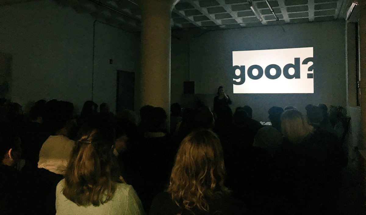 “Is it good because we like it? Is it good because the teacher, boss, client like it? Ultimately, it’s good when it helps, makes an impact, and when it matters.” - Sarah Rainwater on her designs, <a href="/StudioRainwater/">Studio Rainwater</a> #clambake #design #ri #branding #gooddesign