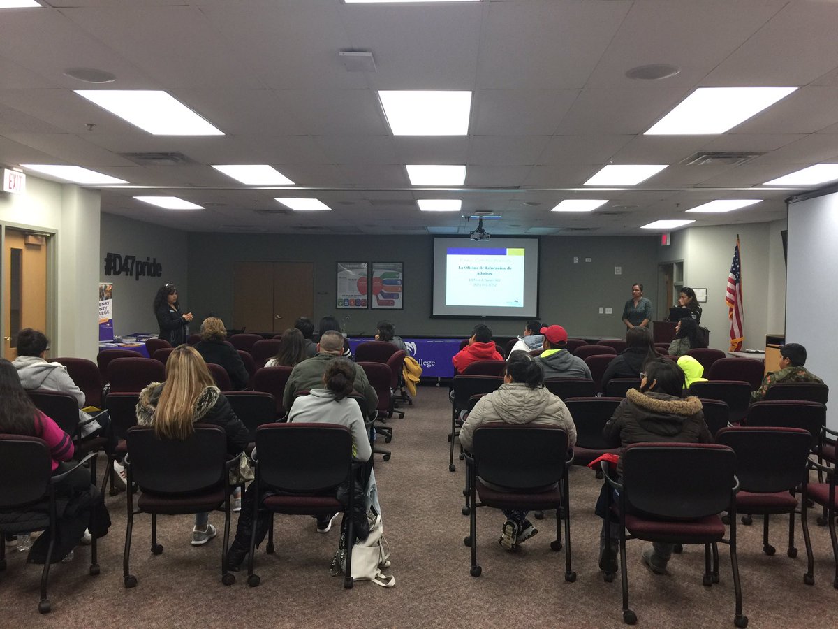 CrystalLakeSD47's tweet photo. THANK YOU, @mcc_edu, for providing D47 parents an overview of adult education programs at MCC! https://t.co/1ra3mQ7OqF