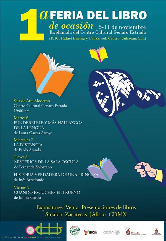 MarlaDemara's tweet photo. 1a. Feria del Libro de ocasión.
Hoy martes 6 presentación del libro Funderelele de @Lauentuiter
#Culiacan #Sinaloa #libros #leer https://t.co/cymrJoFWyb