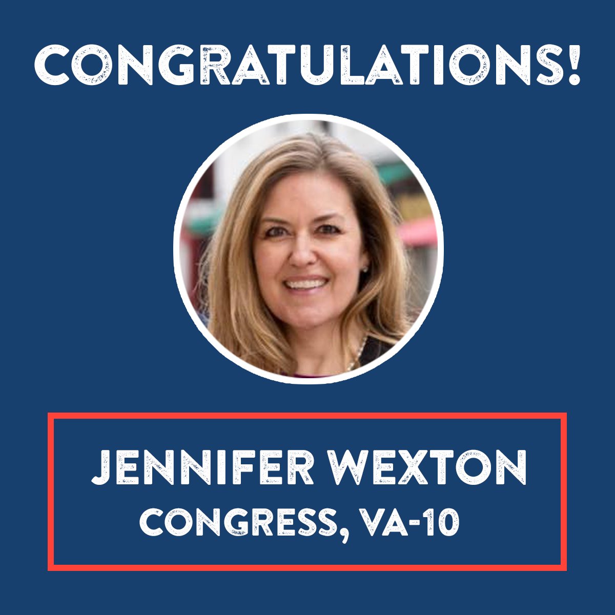 ewarren's tweet image. Congrats @JenniferWexton! I know you'll continue to be a strong fighter for Medicaid, health care, and Virginia children &amp;amp; families. I'm looking forward to taking on these fights with you.