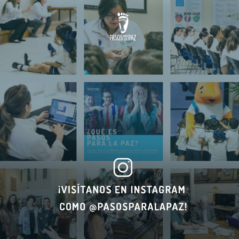 ¡Queremos que estén enterados de todas las cosas que hacemos en Pasos para la paz! :)

Te invitamos a que nos sigas en Instagram y veas todo lo que estamos realizando a favor de la paz.