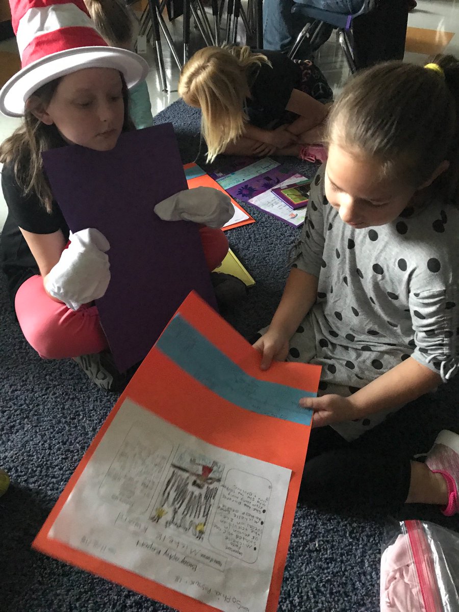 nstraywick's tweet photo. Sharing our biography projects with @hannahhillpark 's class! Check out Amelia Earhart, Dr. Seuss, and Blackbeard sharing their projects! #bethebest @PorterRidgeESNC https://t.co/zLQET7oSkE