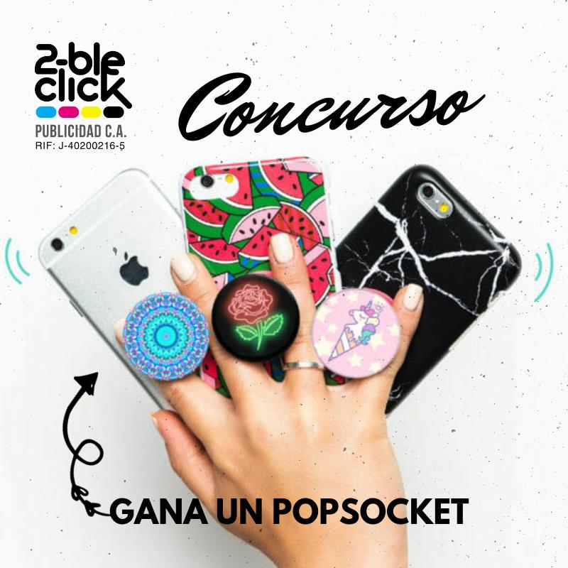 2ble_click's tweet image. 🔵CONCURSO #2BLECLICK🔵
✔️Gana un popsocket
Pasos:
-Seguir nuestra cuenta de instagram @2ble__click y nuestro facebook 2ble Click Publicidad, ca.
-Etiquetar 3 amigos (No se permiten cuentas de famosos, figuras públicas o empresas)