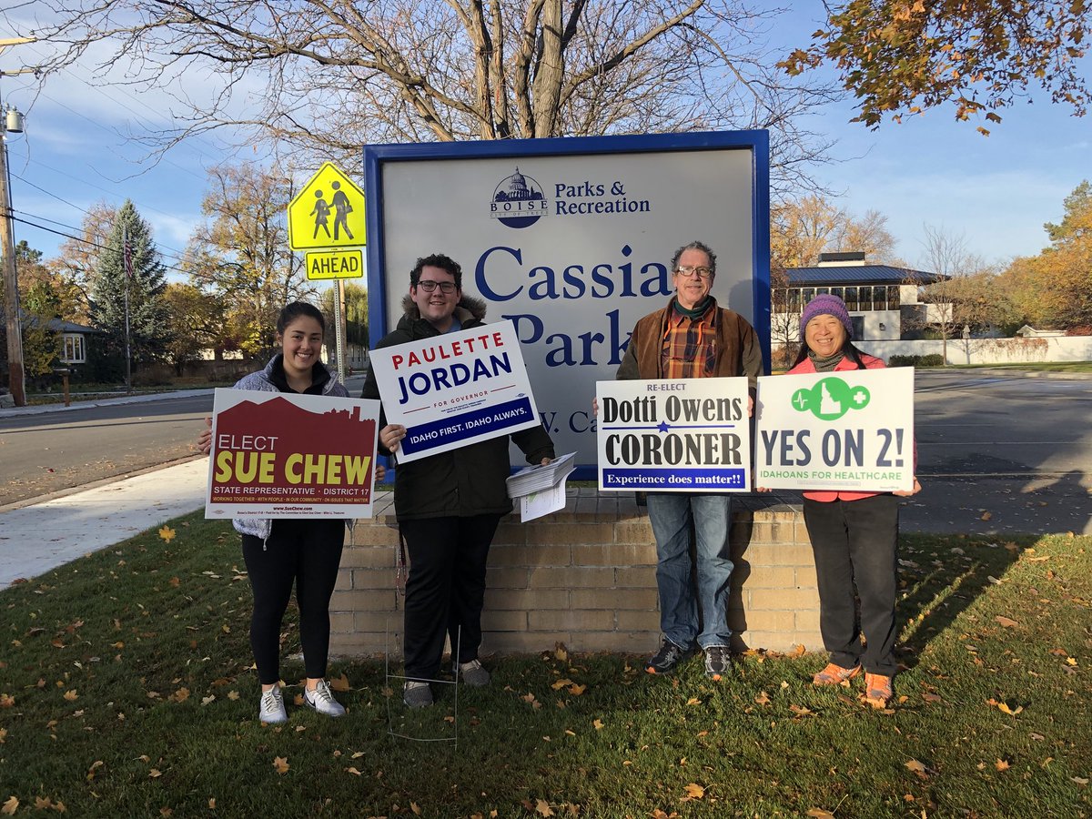 RepSueChew's tweet photo. Final couple hours before polls close!! Remember to go vote for all the amazing candidates we have on the ballot and YES on Proposition 2! 🗳🗳 Polls close at 8:00. https://t.co/k8ED2yQYdf