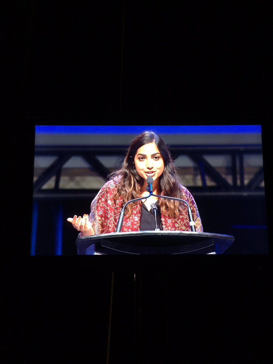 NextGenPoWR's tweet image. Next Gen Task Force-to-be-reckoned-with @SaraRahim opening up the Next Gen Plenary Session
#2018PoWR #InterfaithHasNoAge #NextGenPOWR #INTERFAITH