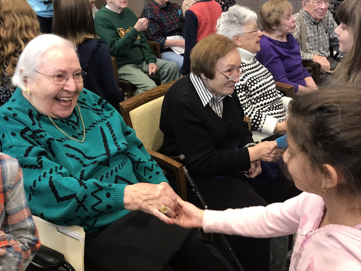 3rd graders visited Sedgebrook for WTTW Grandparents Connection. #engage103