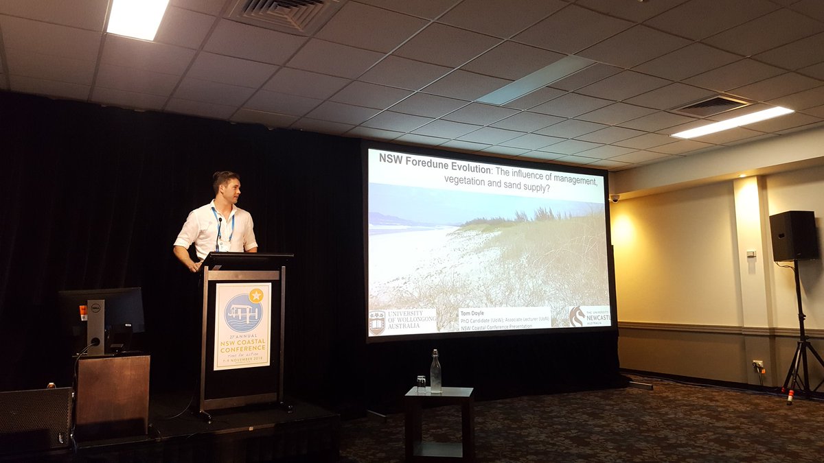 chrisowers_'s tweet image. Dune management (Tom Doyle) and Flood risk (@EmmaAsbridge) on the NSW coast. Great research with important management implications! @uowresearch @Uni_Newcastle #coastalconference