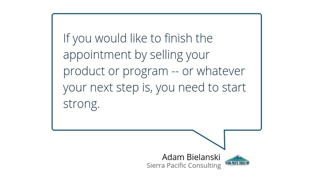 Why The Beginning Of A Sales Meeting Is Much More Important Than The End goo.gl/Ykw3hh #MSPsales