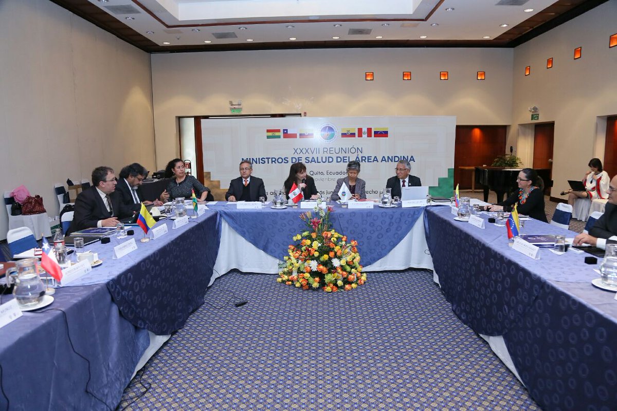Salud_Ec's tweet photo. #REMSAA es un ente rector al Organismo Andino de Salud - Convenio Hipólito Unanue, @orasconhu, estamento de Integración Subregional, perteneciente al Sistema Andino de Integración para mejorar la salud de Bolivia, Chile, Colombia, Ecuador, Perú y Venezuela. https://t.co/vmRX9AfClW