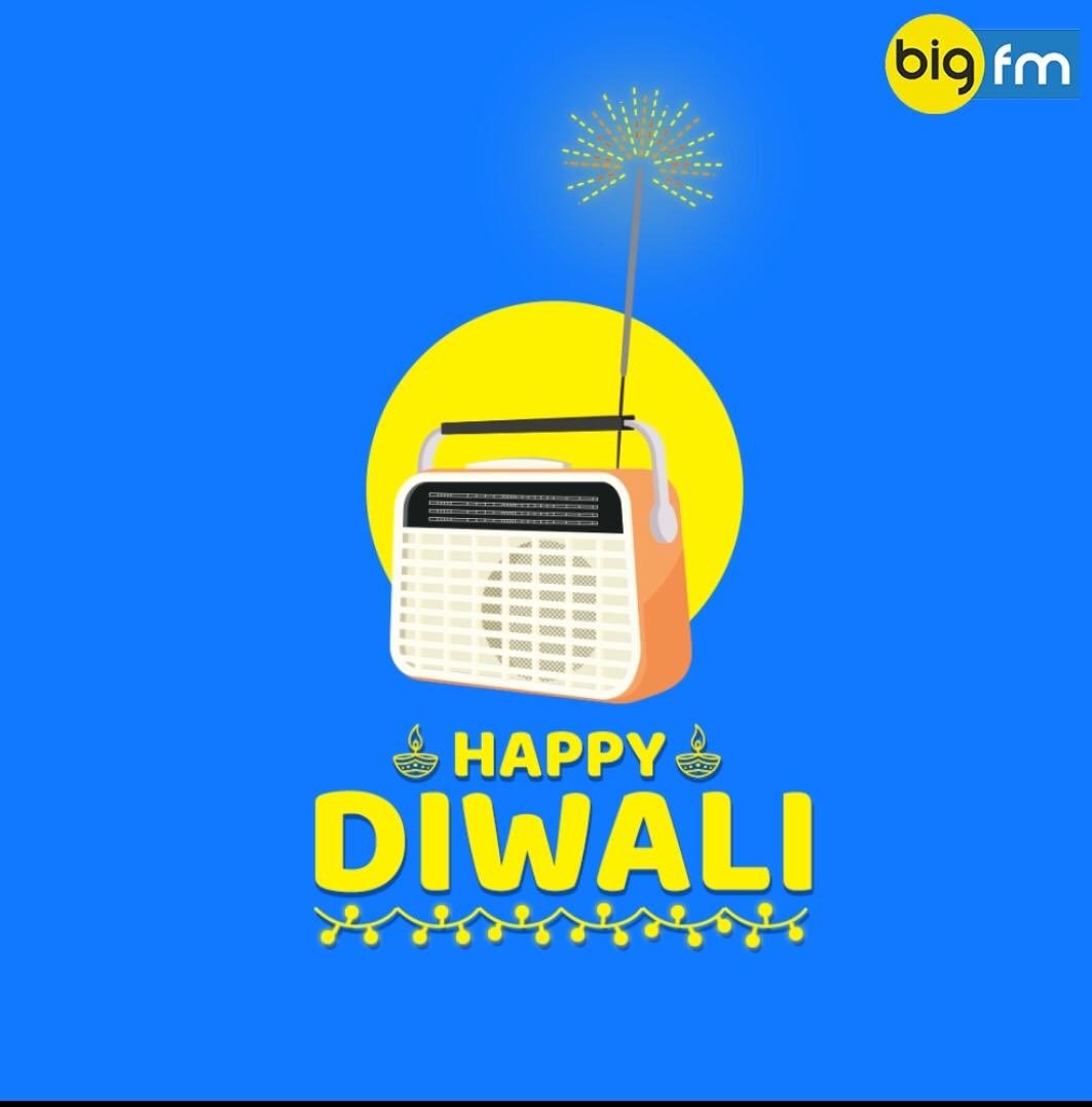 #BIGFM pe dhamakedaar gaane chalte rahenge. #HappyDiwali2018