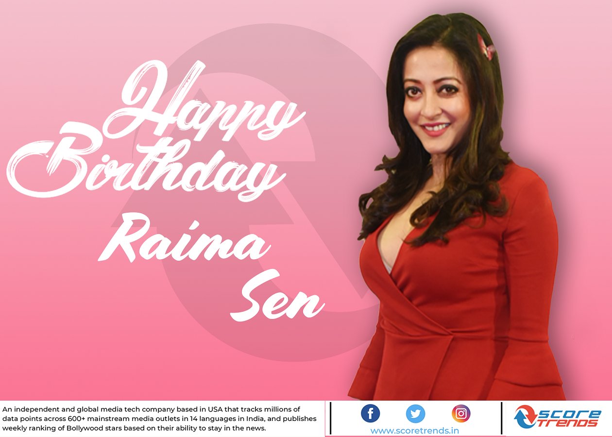 Score Trends wishes Raima Sen a Happy Birthday 