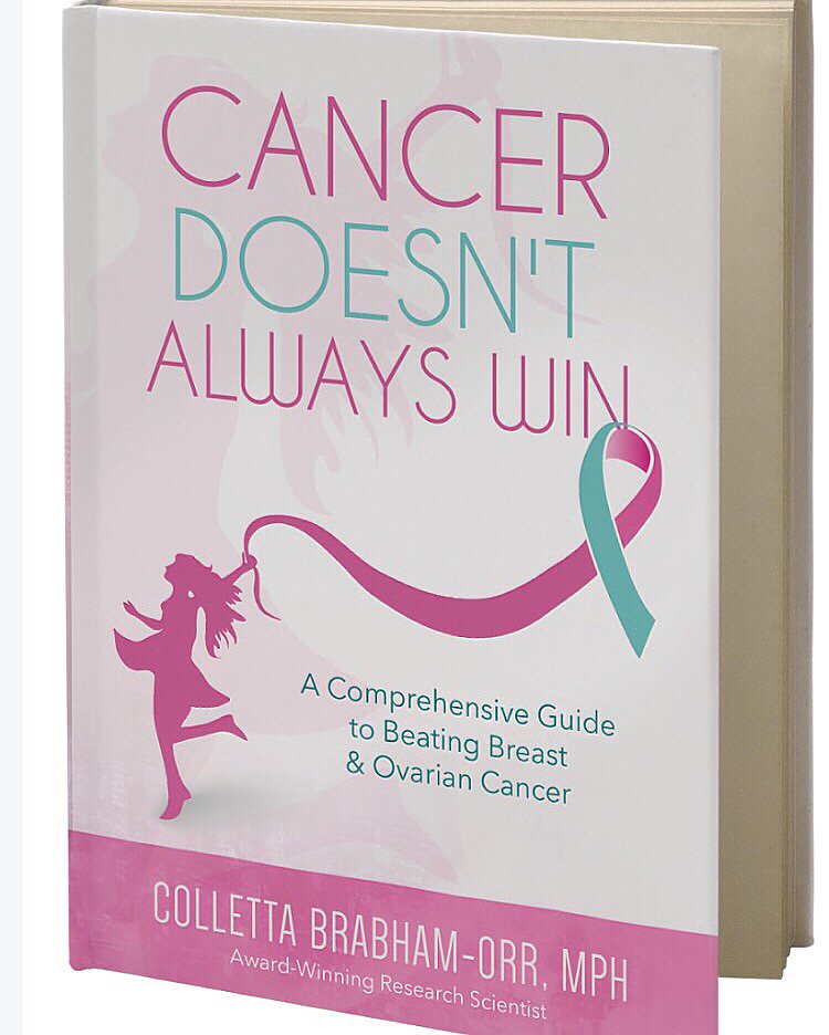 CollettaOrr's tweet photo. Get your copy of "Cancer Doesn't Always Win: A Comprehensive Guide to Beating Breast & Ovarain Cancer" to learn more about your risk for developing breast or ovarian cancer. #CancerDoesntAlwaysWin https://t.co/HqvFd5QCYt https://t.co/ZIdoQmd60g