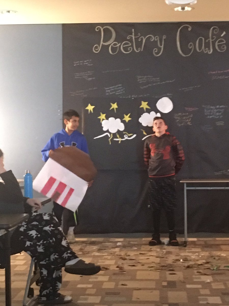 MrsSWaltersELA's tweet photo. Robert Frost Poetry Cafe! https://t.co/TQrpp3n5U3