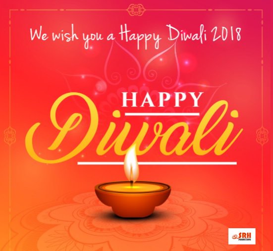 srhpindia's tweet photo. Team #SRHProductions wishes you all a very #Joyous, #Prosperous &amp; #Safe #Diwali 
#HappyDeepavali 
#HappyDiwali 
#Diwali2018 
#दीपावली https://t.co/tjunWEn3K2