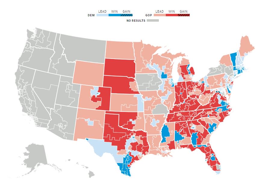 『速報：米中間選挙、民主党が下院を制する見込み＝FOXニュース』とロイター報じる／『アメリカの産経こと”信頼”の