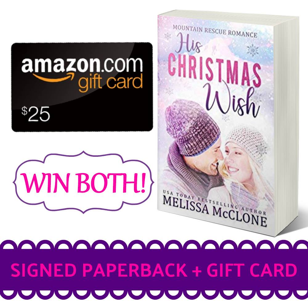 #GIVEAWAY! Celebrate the release of #HisChristmasWish by @MelissaMcClone #MountainRescueRomance #sweetromance #cleanromance #iartg #ian1 #asmsg #RT #mustread #99cents #99pennies ENTER HERE: goo.gl/qeMmiH