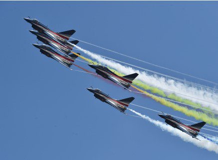 Waqtnewstv's tweet image. ایروبیٹ ٹیم 12 ویں چین انٹرنیشنل ایوی ایشن اور ایئر اسپیس نمائش کر رہی ہے ۔ 
#Teamperform #12thChina #InternationalAviation #AeroSpace #exhibition #China