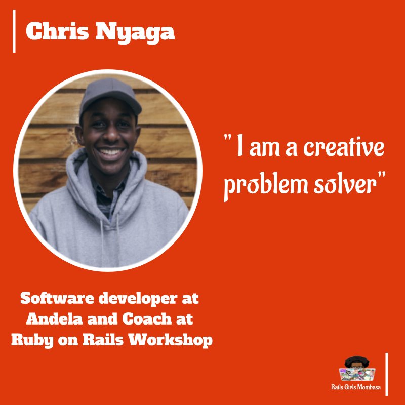 railsgirls_msa's tweet image. And we introduce another one!💎🤓
The awesome and lively @_bigzoo,a developer @Andela_Kenya and a rails coach.We are sure you are going to have an interesting session with him!
Excited to have you @_bigzoo 👏👏👏
#CodingGems #RailsGirlsMsa