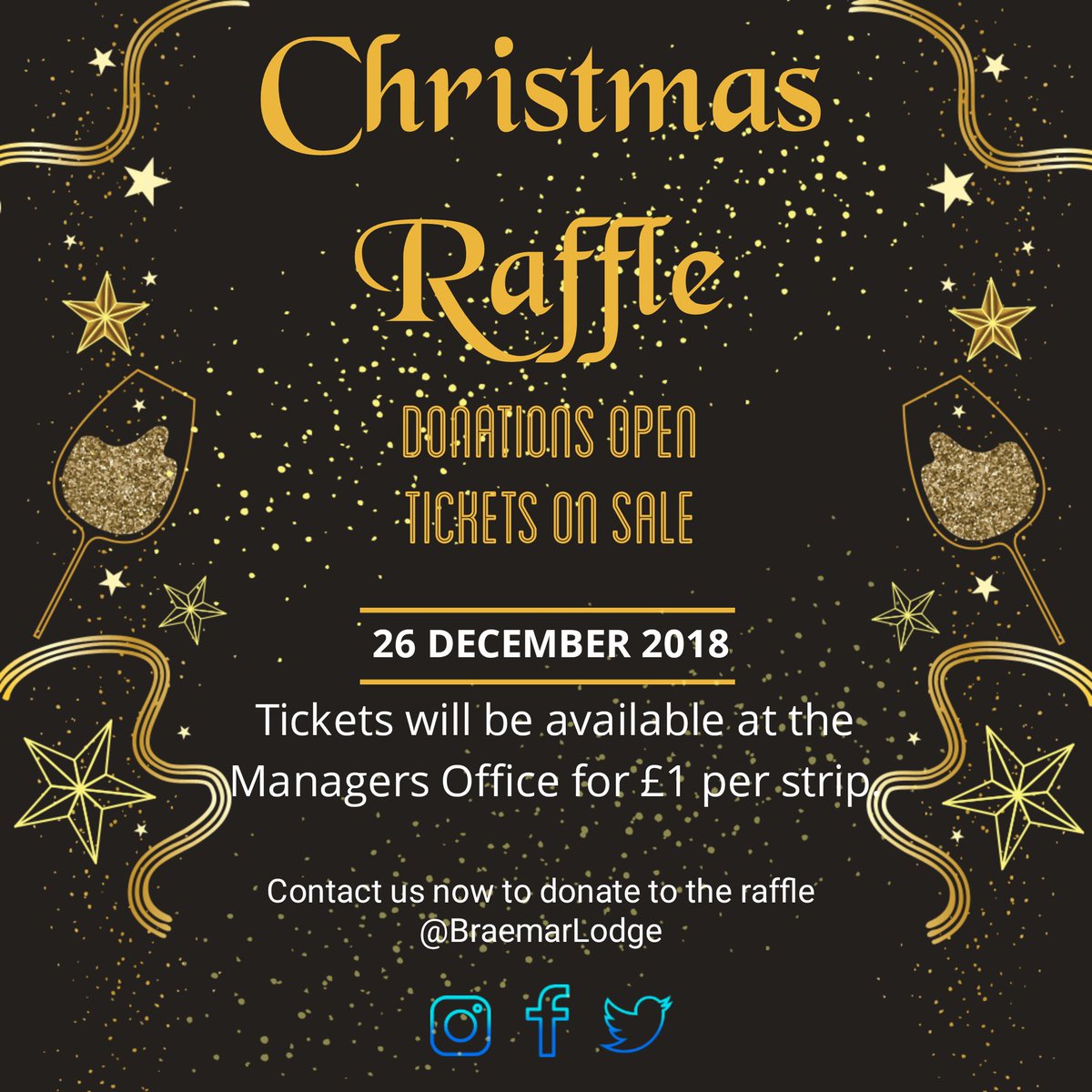 Donations and purchases are now open for our Christmas Raffle!