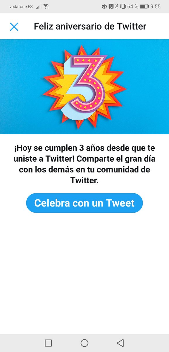 Pues según @TwitterEspana hoy cumplimos 3 años como equipo y ¿Como lo vamos a celebrar? Pues como cualquier otro día 🤣🤣🤣
